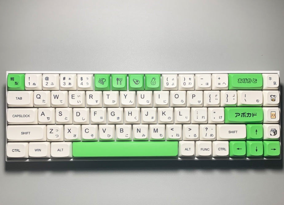 Lait d'abeille miel avocat Xda Keycap Pbt matériel Sublimation