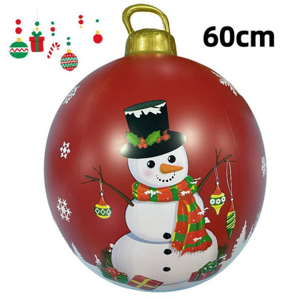 PVC Inflatable 60cm Christmas Ball Ornament Ball Venue Layout Party Atmosphere Ball Courtyard Layout