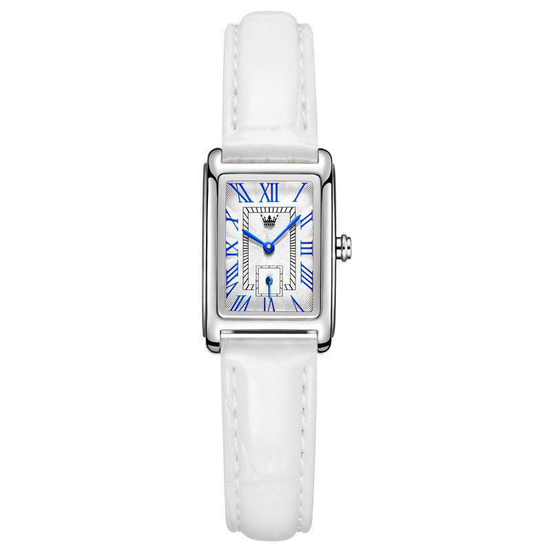 Reloj de cuarzo rectangular de moda para mujer