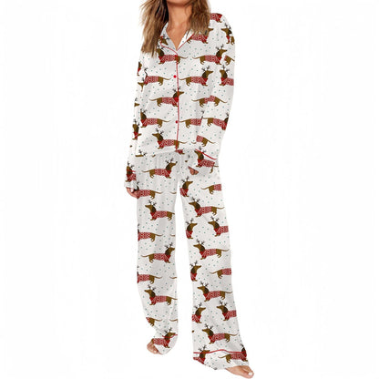 Casual Plus Size Temperament Christmas Tree Printing Suit