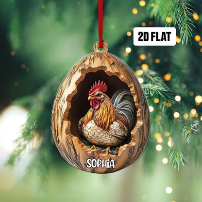 Christmas Tree Decorations Small Animal 2D Flat Print Acrylic Small Pendant