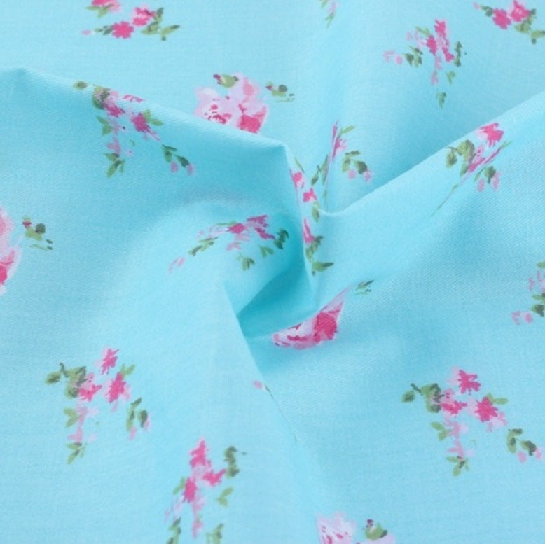 Cotton Twill Printed Cloth DIY Handmade Patchwork Floral Cloth Cotton Bedding Fabric