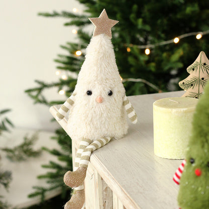 Décorations de Noël Ornements de poupées en peluche mignonnes