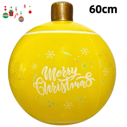 PVC Inflatable 60cm Christmas Ball Ornament Ball Venue Layout Party Atmosphere Ball Courtyard Layout