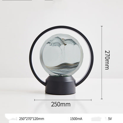 Génération de lumières décoratives minimalistes pour chambre à coucher et salon, verre à vent artistique, lampes et lanternes LED intelligentes 3D