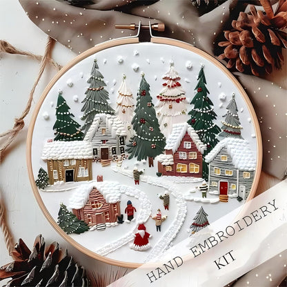 Cross-border New Embroidery Christmas Embroidery KIT Christmas KIT Embroidery Handicraft DIY Material