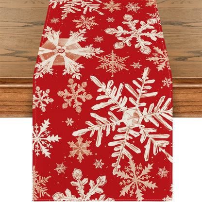 Christmas Tree Printing Waterproof Dyed Tablecloth