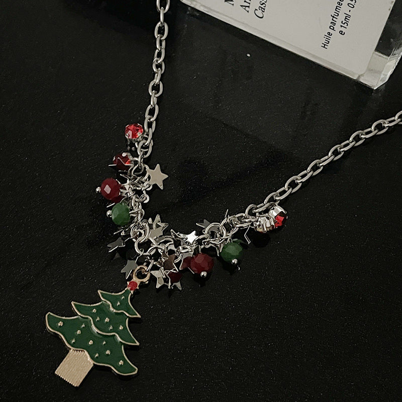 Collier pendentif arbre de Noël XINGX pour femme, design spécial