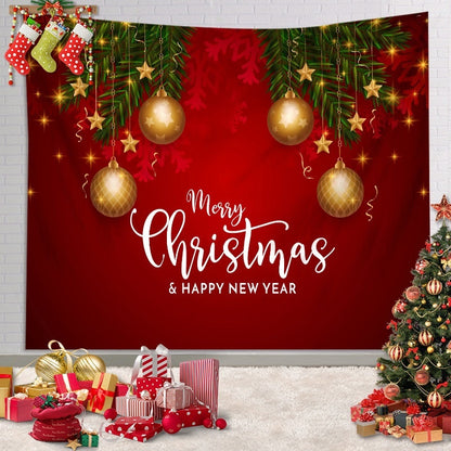 Christmas Background Fabric Garage Door Decoration Holiday Party Banner Amazon Tapestry