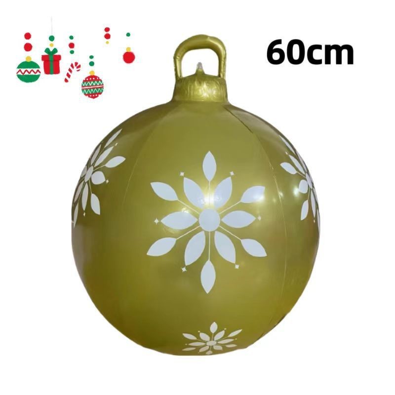 PVC Inflatable 60cm Christmas Ball Ornament Ball Venue Layout Party Atmosphere Ball Courtyard Layout