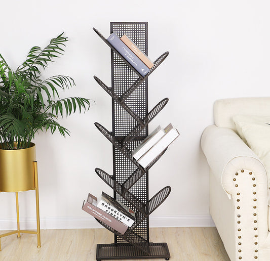 Ins Nordic Iron Art Tree Shaped Bookshelf