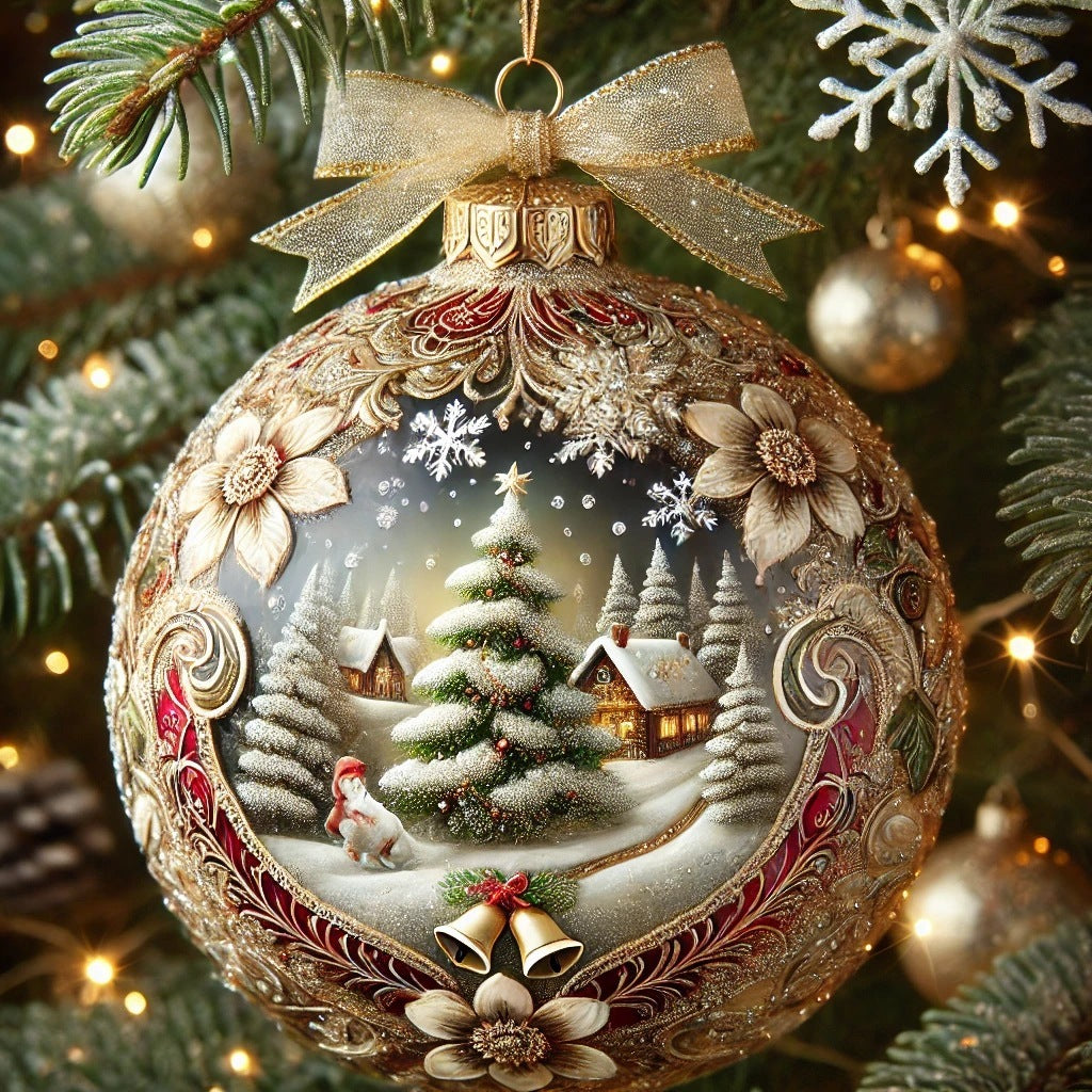 Pendentif en acrylique pour décoration de sapin de Noël