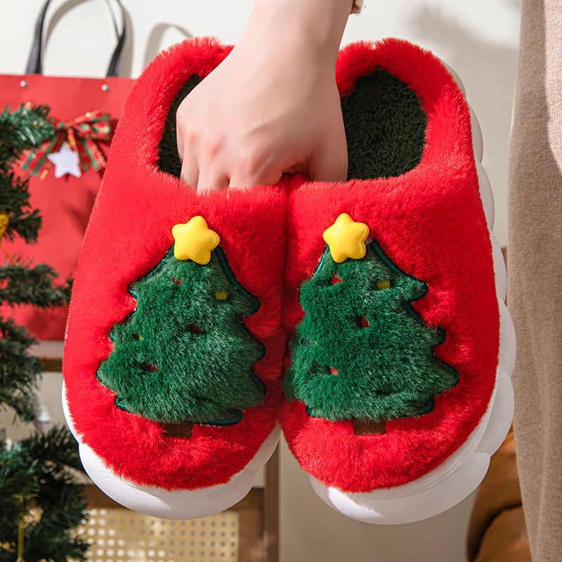 Christmas Tree Women's Home Slippers