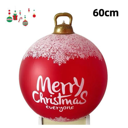 PVC Inflatable 60cm Christmas Ball Ornament Ball Venue Layout Party Atmosphere Ball Courtyard Layout