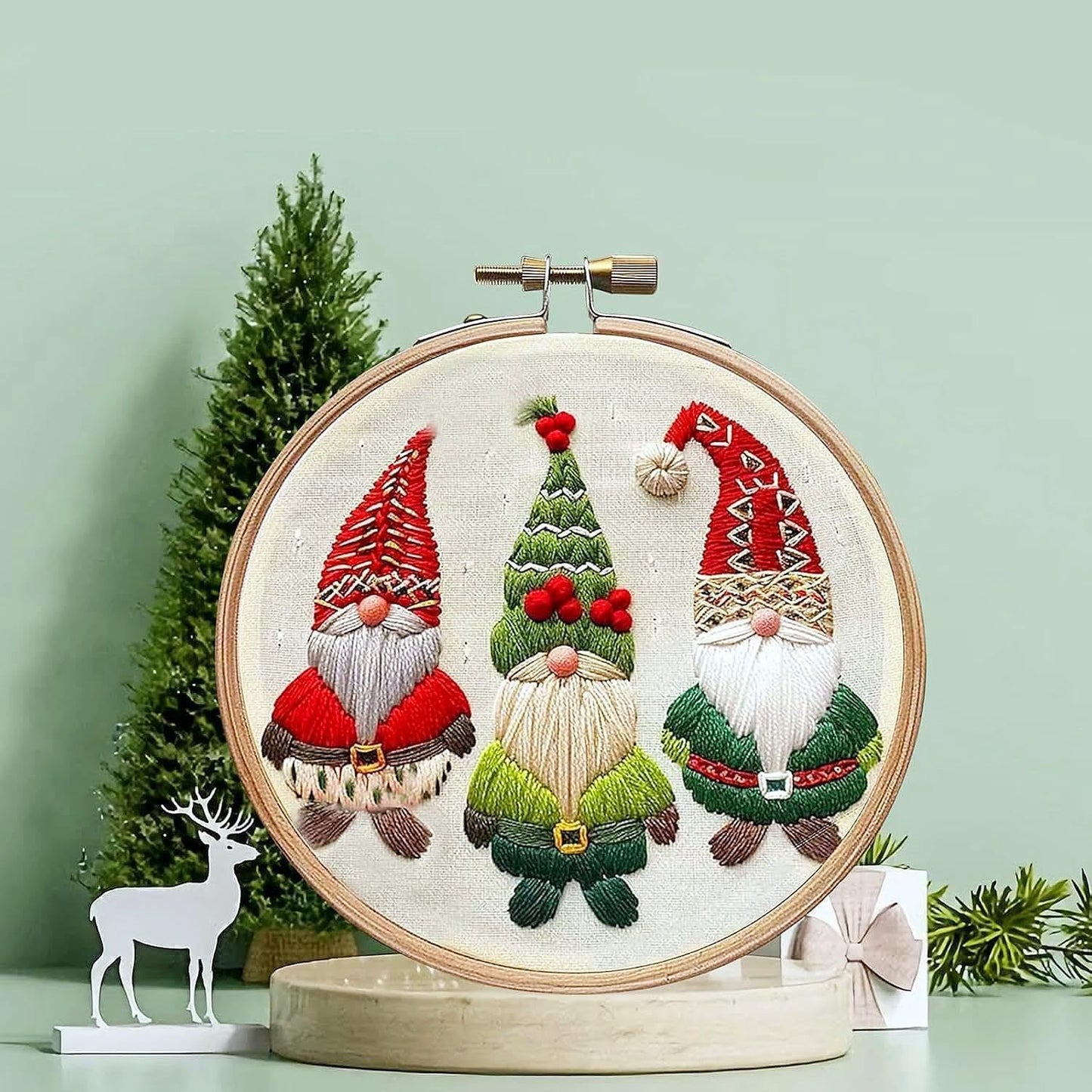 Cross-border New Embroidery Christmas Embroidery KIT Christmas KIT Embroidery Handicraft DIY Material