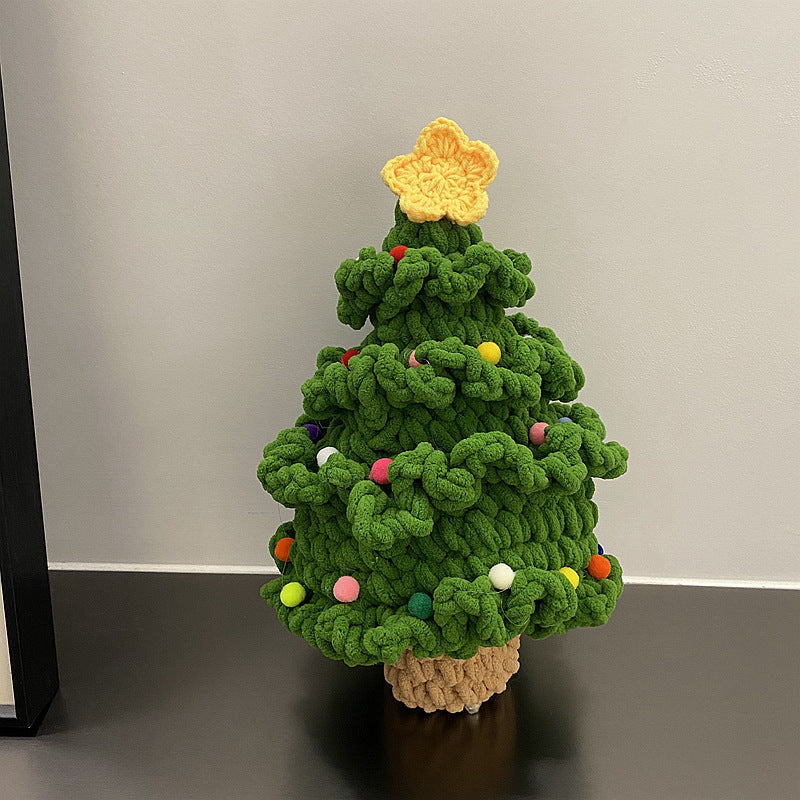 Cadeau créatif fini de sapin de Noël tissé à la main