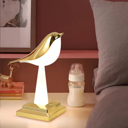 Bedroom Bedside Bird Square Night Light Charging Touch