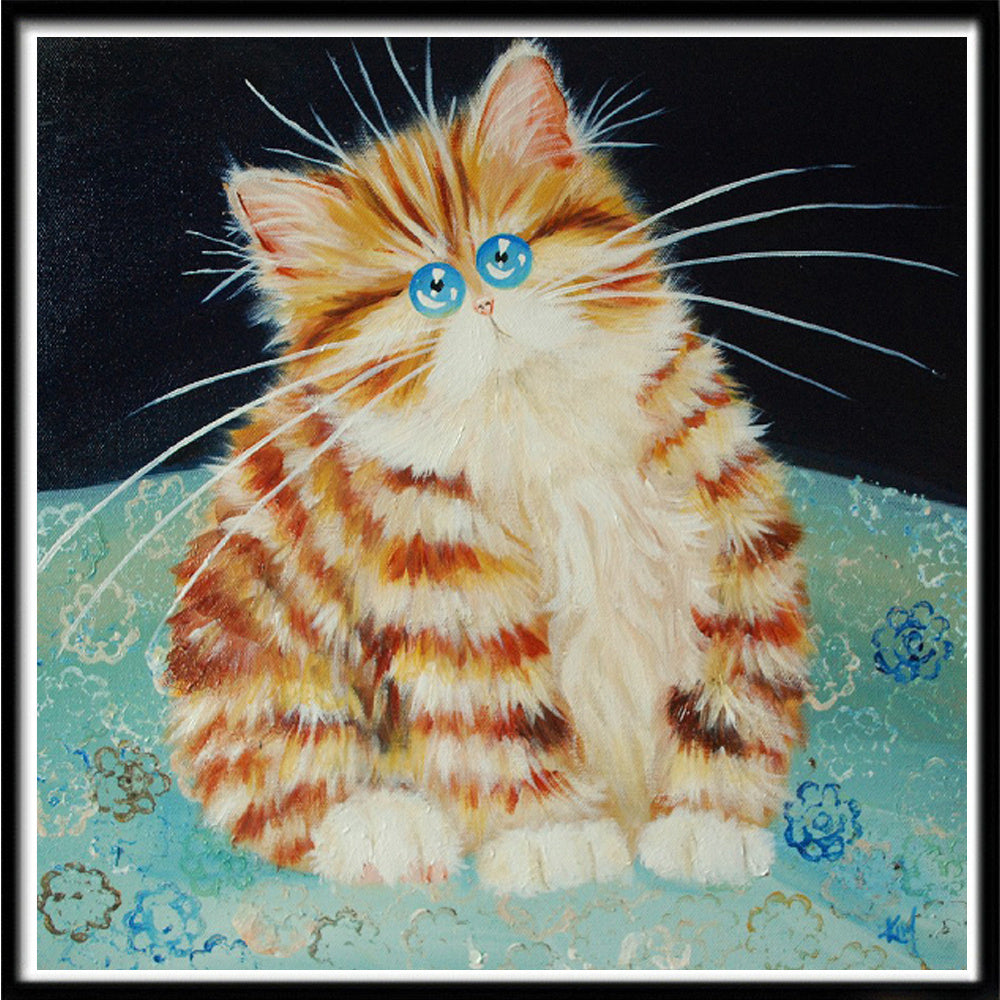 Peinture diamant 5D Animal tigre chat broderie croix