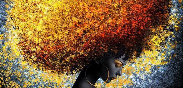 Canvas Art Painting African Queen Women Poster