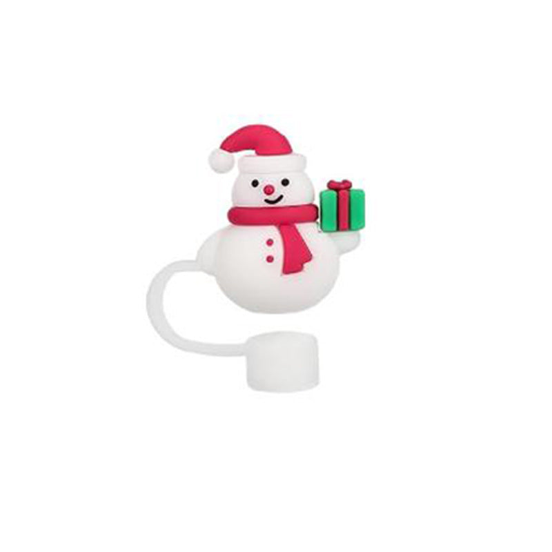 New Christmas Straw Dust Cover 10mm Cup Accessories