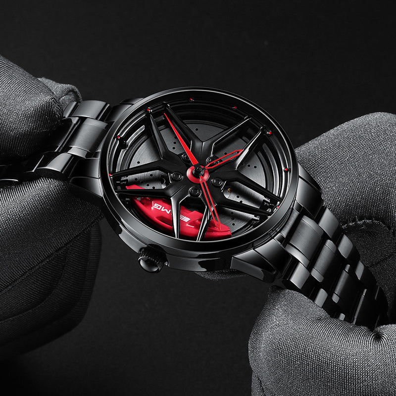 Reloj Pentagram Forging Hollow Hub Modelo Estéreo de moda para hombres