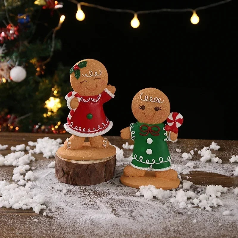 Nueva decoración navideña con forma de hombre de jengibre, diseño creativo de ambiente navideño con forma de hombre de jengibre, adornos pequeños decorativos 