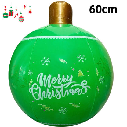 PVC Inflatable 60cm Christmas Ball Ornament Ball Venue Layout Party Atmosphere Ball Courtyard Layout