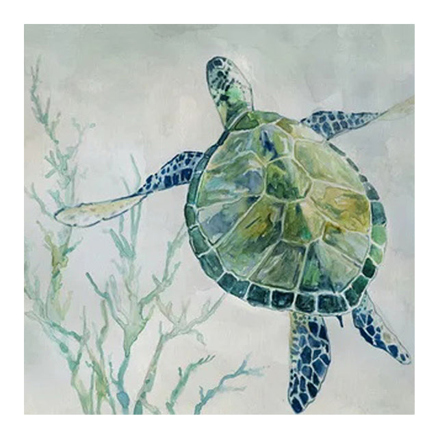 Peinture sur toile de tortue, affiche d'art mural