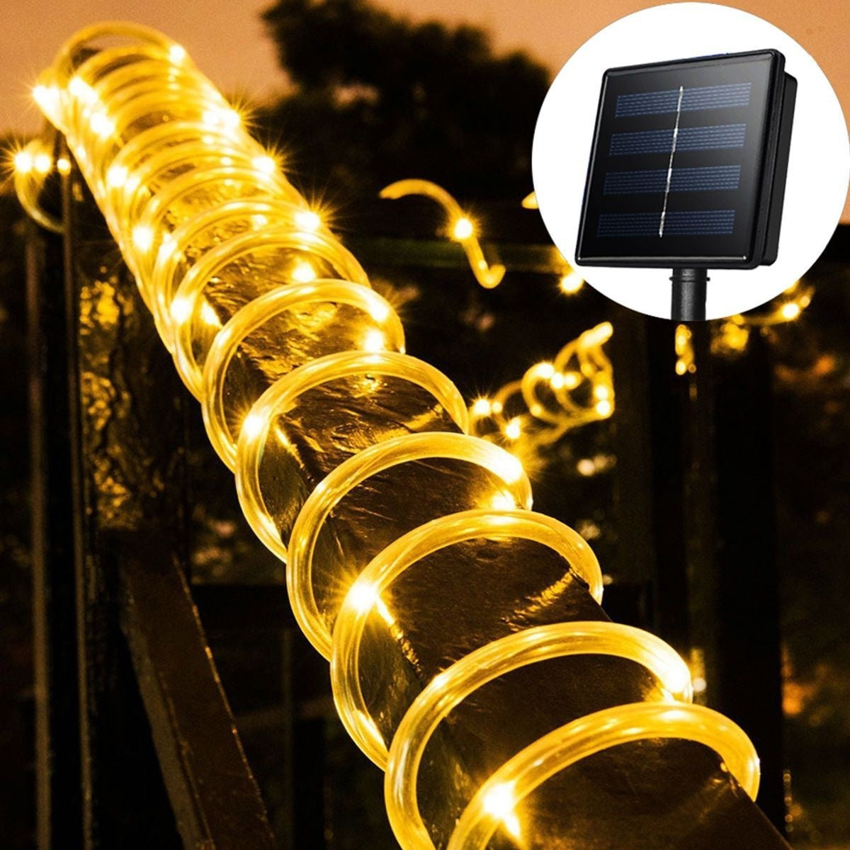 Solar Tube LED Outdoor Decoration Leather Tube Light Strip