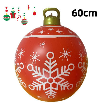 PVC Inflatable 60cm Christmas Ball Ornament Ball Venue Layout Party Atmosphere Ball Courtyard Layout