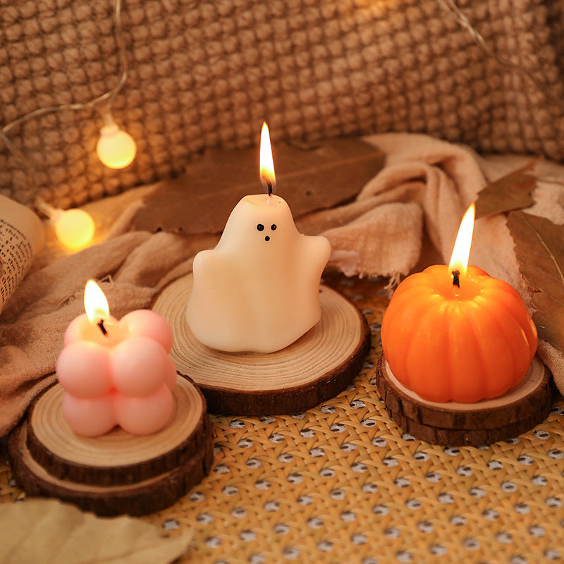 Cartoon Halloween Pumpkin Ghost Aromatherapy Candle Set