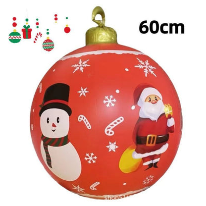 PVC Inflatable 60cm Christmas Ball Ornament Ball Venue Layout Party Atmosphere Ball Courtyard Layout