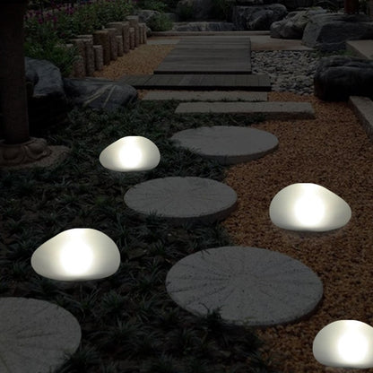 Solar Outdoor Pebble Garden Decoration Lawn Landscape Stone Night Light