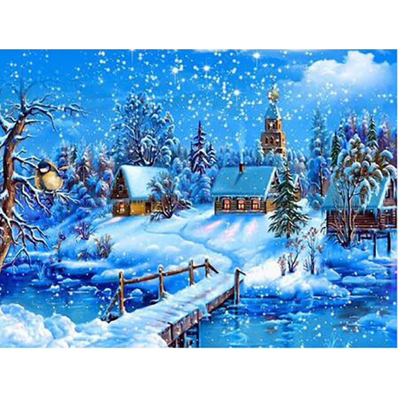 Cross-stitch Embroidery Kit, Brand New 5d DIY Art Landscape