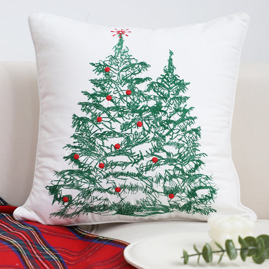 Coussin décoratif pour les fêtes de fin d'année, poupée d'arbre de Noël