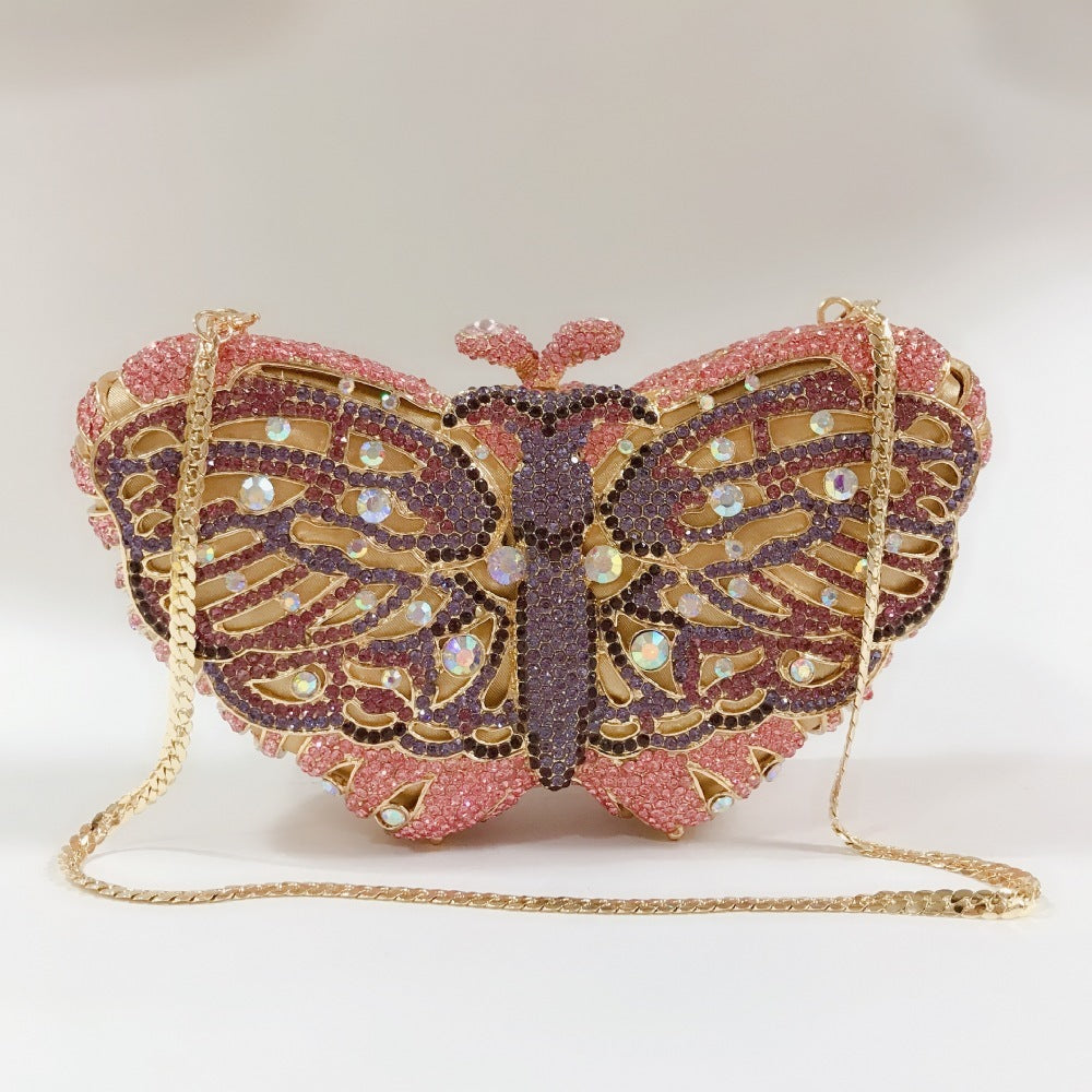 Bolso de cena con forma de mariposa a la moda para mujer