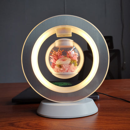 Valentines Day Gift Heart Floating Table LED Night Light Magnetic Levitation Creatives Lamp Desk Lamp Home Decor