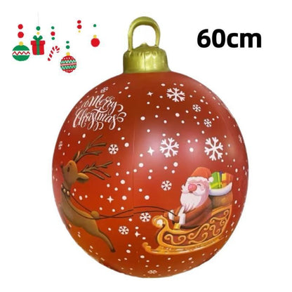 PVC Inflatable 60cm Christmas Ball Ornament Ball Venue Layout Party Atmosphere Ball Courtyard Layout