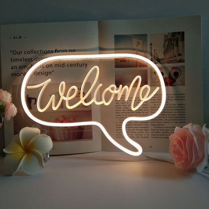 LED Light Small Size Decoration Ambience Christmas Clouds Letter Neon Light