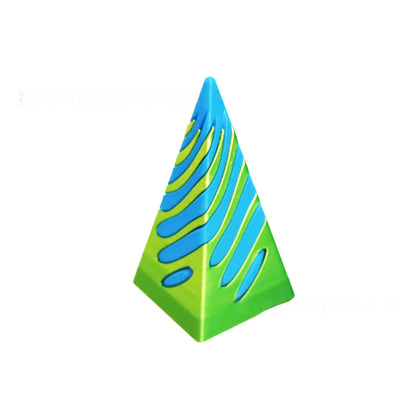 Hot Sale 3d Printing Pyramid Crossing Christmas Gift Party Toy Christmas Tree Tide Play Decompression Model