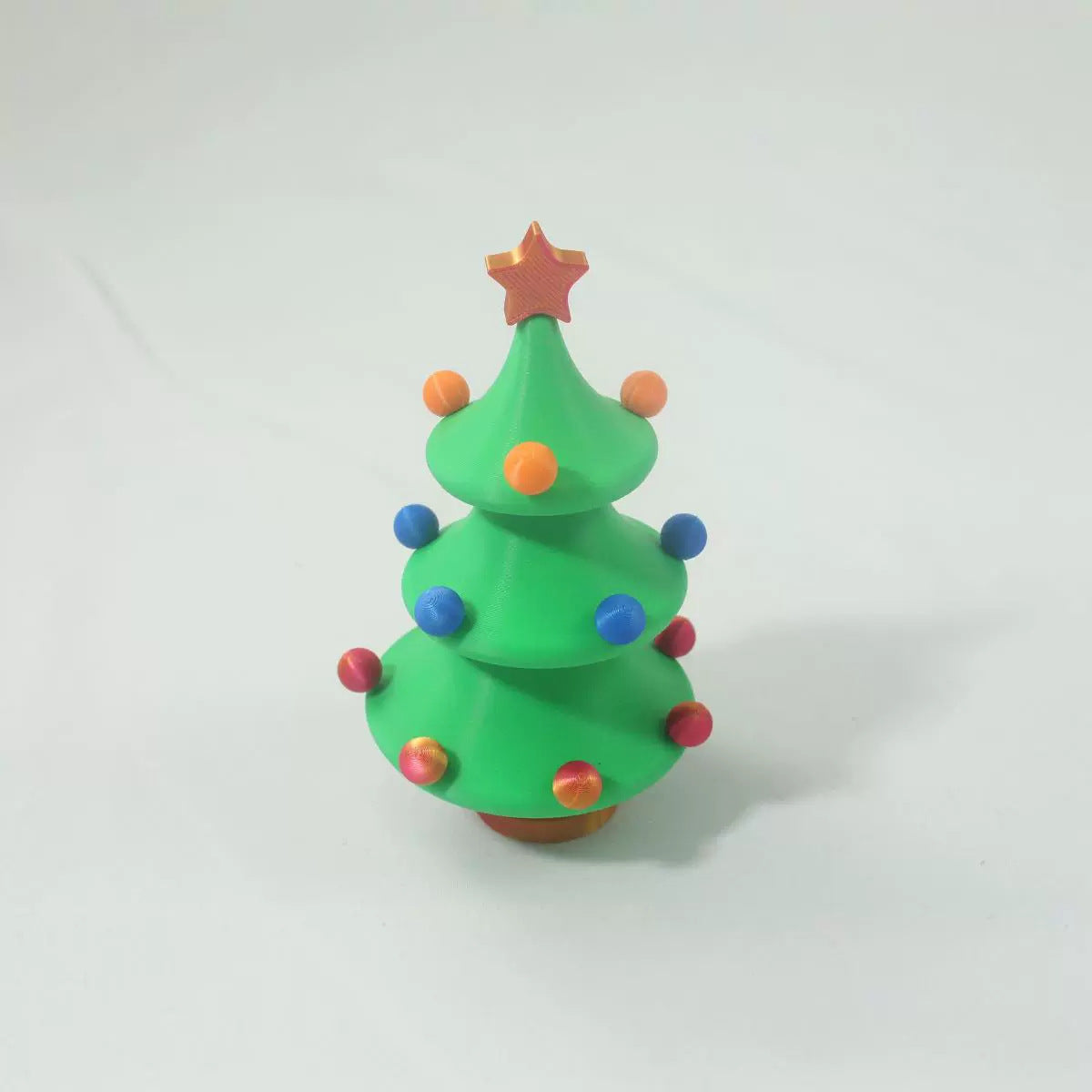 Cadeau de Noël imprimé en 3D, jouet de décompression en forme d'arbre de Noël dansant