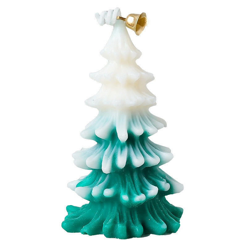 Merry Christmas Candle 3D Xmas Tree Shaped Aromatherapy Candles Ornaments Navidad New Year Party Home Decor Xmas Gift