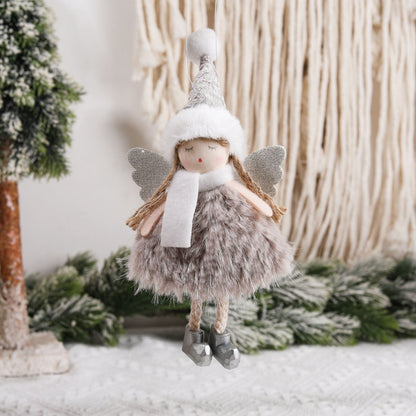 New Christmas Tree Creative Jacquard Hat Angel Christmas Tree Decoration Pendant