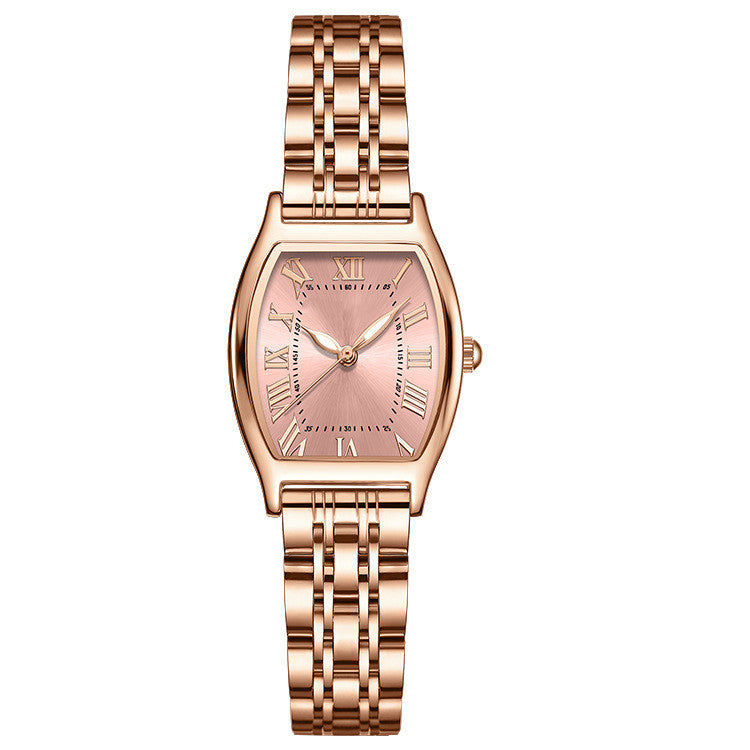 Women's Fashion Simple Rose Gold Steel Watch