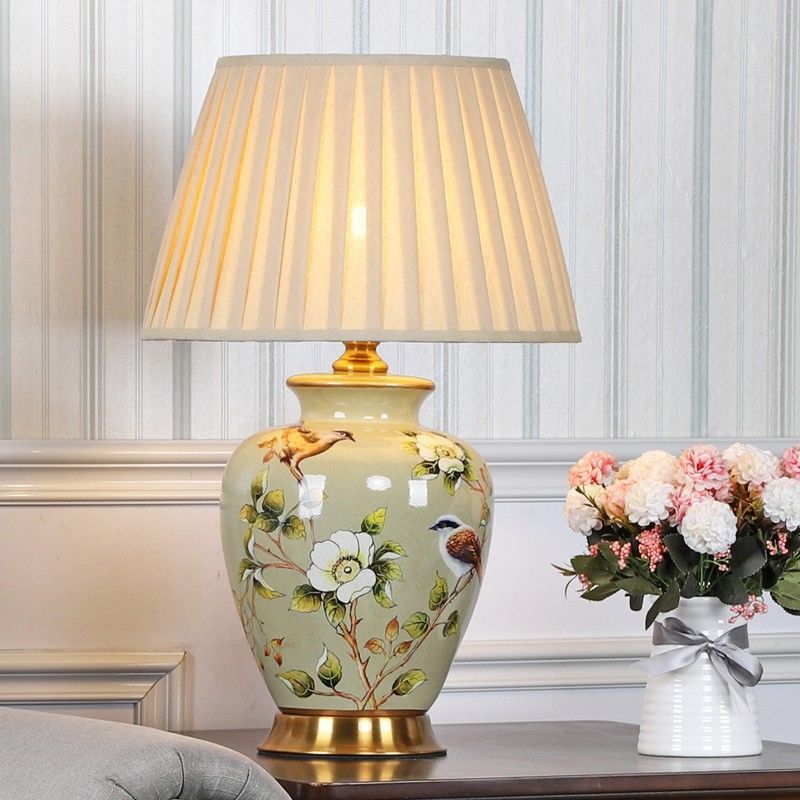 Ceramic Table Living Room Bedroom Study Bedside Lamp