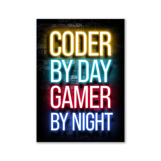 Nordic Neon Advertising Game Canvas Core