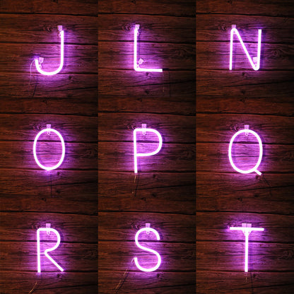 Led Purple Letter Neon Shape Christmas Decoration