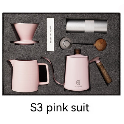 Ensemble de café à main de Style Simple américain, ensemble de cinq pièces avec cafetière, cadeau