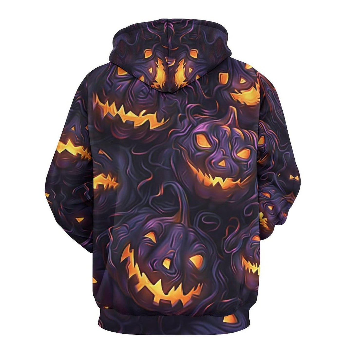 Pull à capuche ample pour homme avec impression numérique 3D pour Halloween