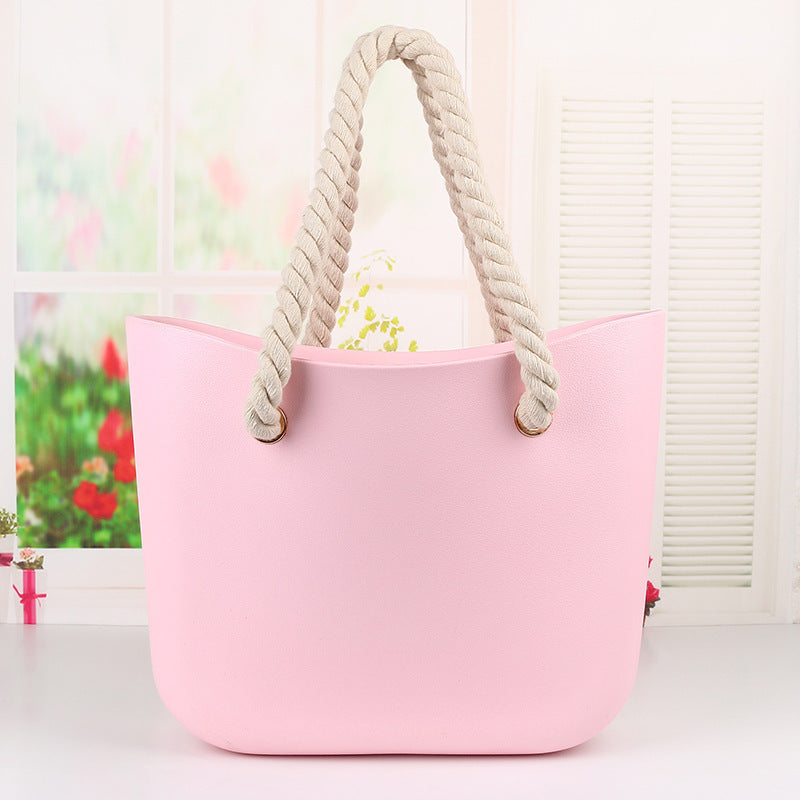 Bolso de playa a la moda para mujer Jelly Portable